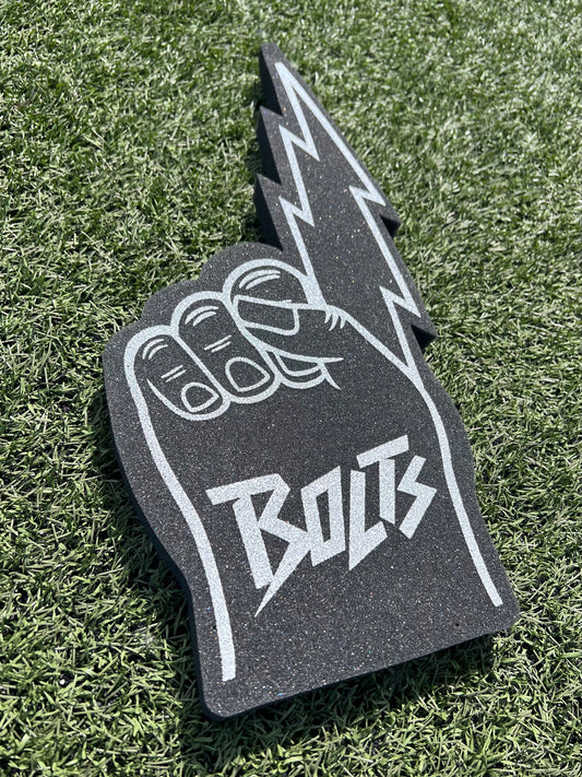 Black Bolt Foam Finger