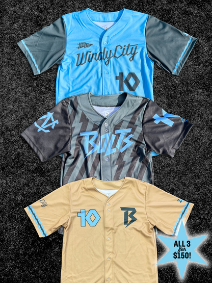 Bolts Triple Play Jersey Bundle