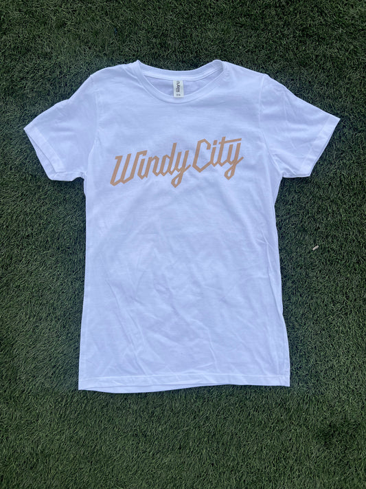 Windy City Script Ladies Tee