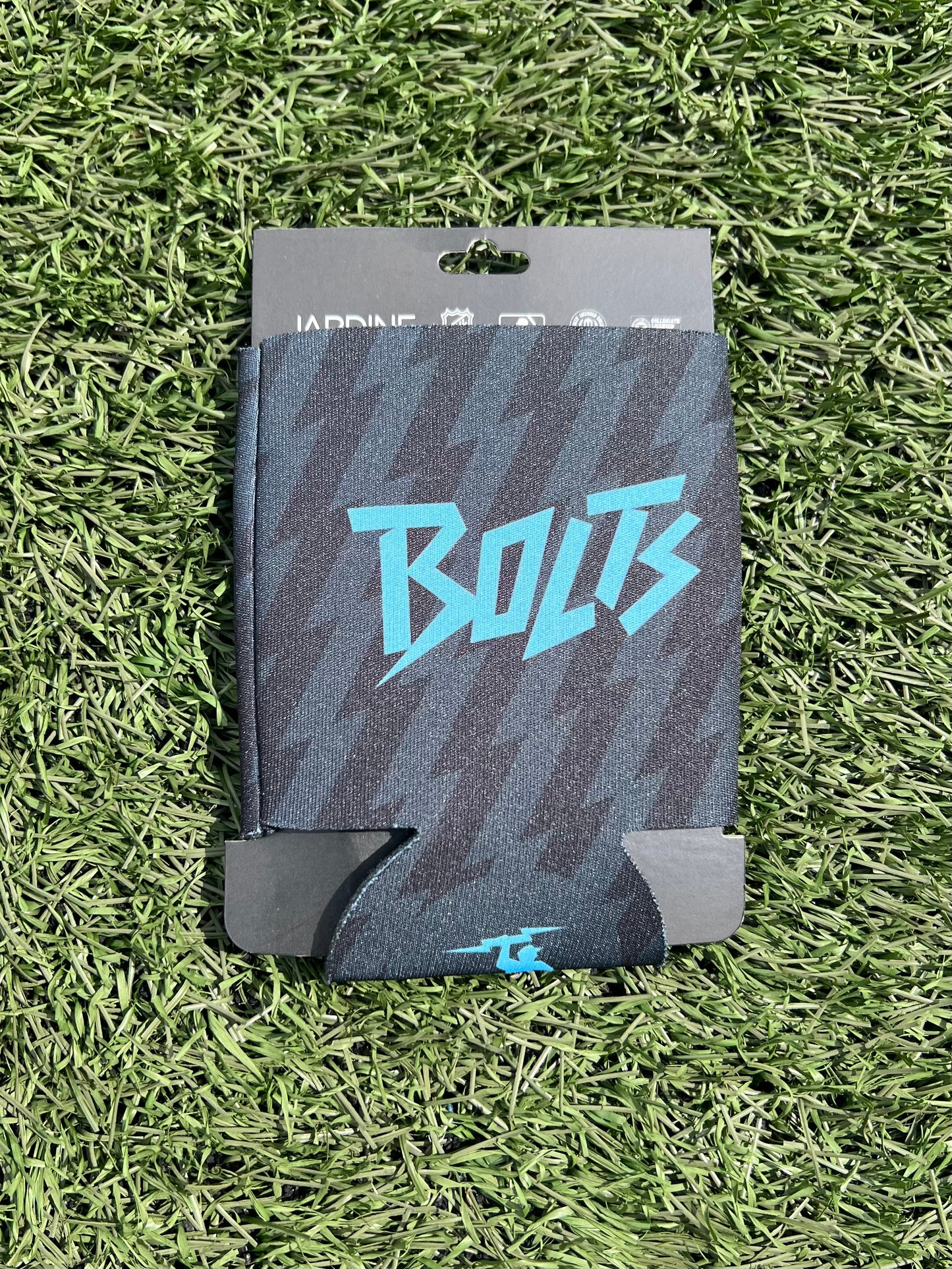 12oz Black Bolts Can Koozie