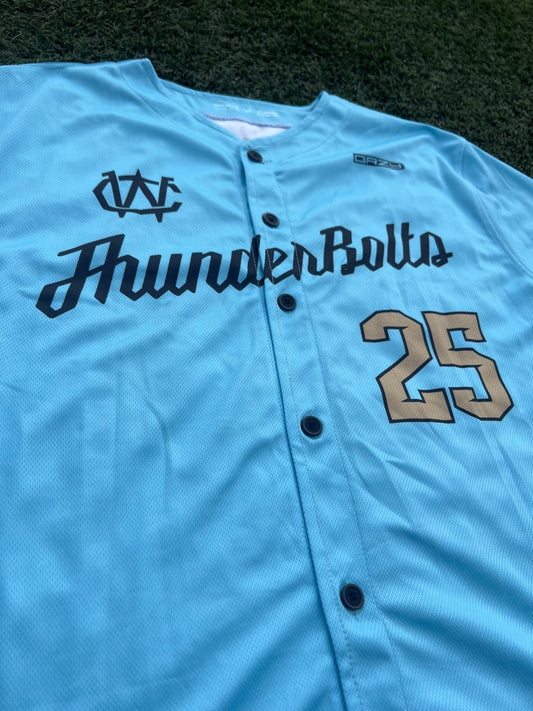 Adult True Blue ThunderBolts Replica Jersey