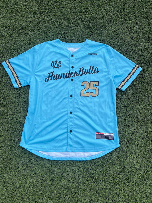 Adult True Blue ThunderBolts Replica Jersey